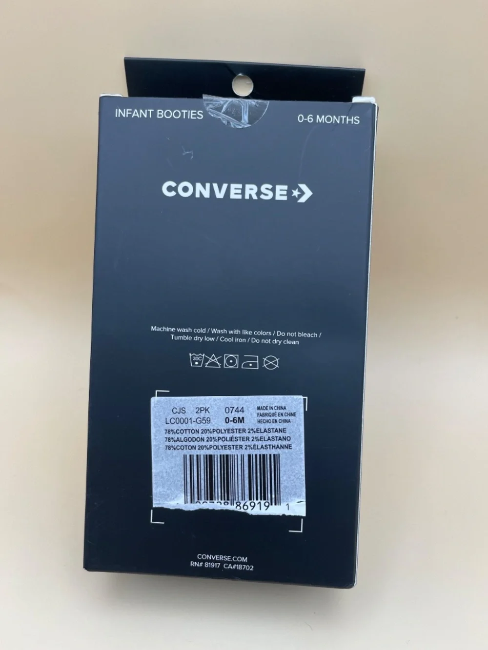 Baby Converse 2-pack Chuck Taylor Sock Booties, NWT